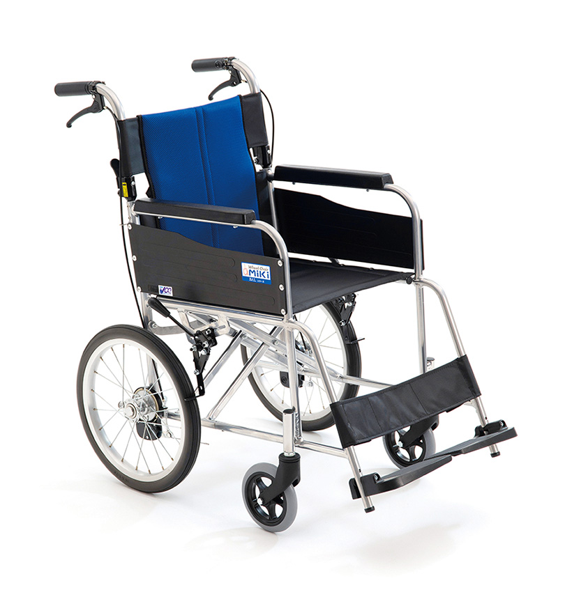 M-1自走式標準車椅子MIKI 車椅子 折りたたみ 介助式 介護用 ミキ